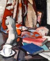 Still Life with Statuette and Books