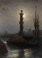 The Rostral Column near the Stock Exchange, St. Petersburg