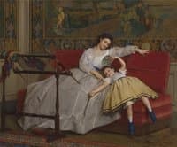Mother With Her Young Daughter