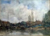 View of the new port at the Zuid Kolk in Delft