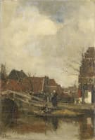 Oud buurtje aan het water