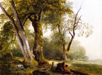 Landscape with Beach Trees