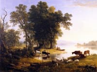 Hudson River Looking Toward the Catskills