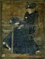 Seated Woman in Blue