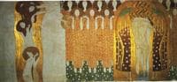 The Beethoven Frieze (right wall): The Longing for Happiness Finds Repose in Poetry
