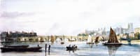 A View of Westminster Bridge, Looking West towards Lambeth Palace and Westminster Abbey