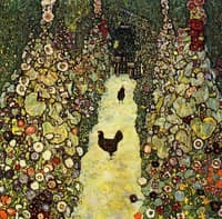 Garden with Roosters
