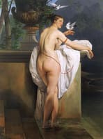Venus Playing with Two Doves