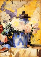 Peonies in Blue China