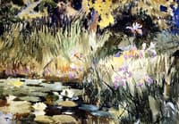 Iris and Lilies