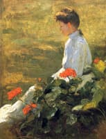 Woman with Geraniums