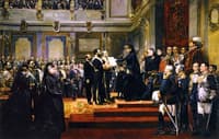 Pledge to the Constitution of 1876 by the Regent Maria Cristina of Hapsburg