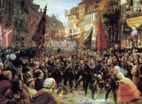 Danish Soldiers Return to Copenhagen, 1849