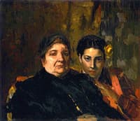 Maria and Her Grandmother Clotilde