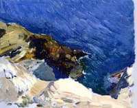 The Sea at Ibiza (study for 'The Smugglers)