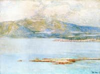 Looking over Frenchman's Bay at Green Mountain