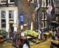 Street in the Jewish Quarter of Amsterdam