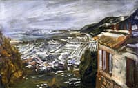 View from Naukastel, Late Autumn with Snow