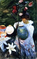 Carnation, Lily, Lily, Rose (study)