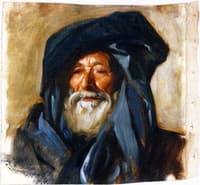 Old Man with a Dark Mantle