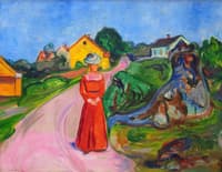 Woman in Red Dress