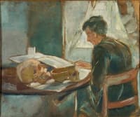 Andreas Munch Studying Anatomy