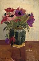 Gemberpot met anemonen