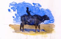 Boy on a Water Buffalo