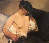 Seated Half-Nude