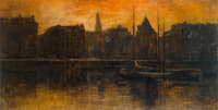 View of the Prins Hendrikkade with Schreierstoren, Amsterdam