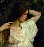 Girl Arranging Her Hair
