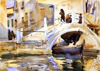 Venice: Bridge with Figures