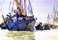 Sailing Vessels at Anchor