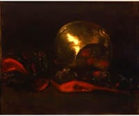 Still Life with Brass Vase and Kimono