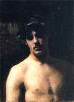 A Male Model with a Wreath of Laurel