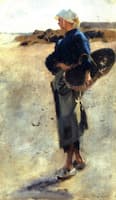 Study for 'Oyster Gatherers at Cancale'