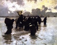 Oyster Gatherers Returning