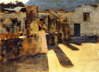 Capri Girl on a Rooftop