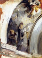 Angels in a Transept (study after Goya)