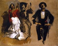 Study for Seated Figures 'El Jaleo'