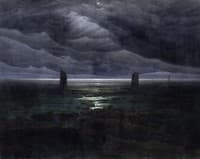 Sea Shore in Moonlight