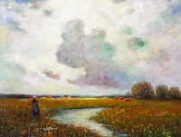 Milkmaid by a Stream