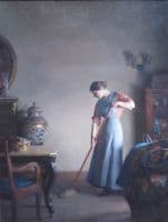 Girl Sweeping