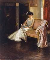 Woman Reading in an Interior