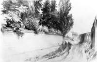 Road along a Park Wall