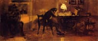 Young Boy Sitting at a Table