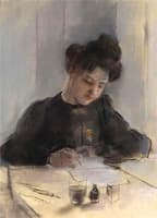 A Girl Sketching