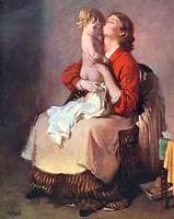 Lady Orpen and Child