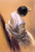 Lady with Opera Glasses