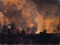 After the Torchlight Procession, Extinguishing of Torches on the Dönhoffplatz, Berlin